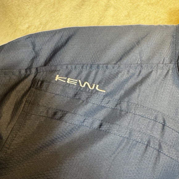 Kewl Jacket Mens Size Small Blue Windbreaker Vented Waterproof Collared - Picture 6 of 10